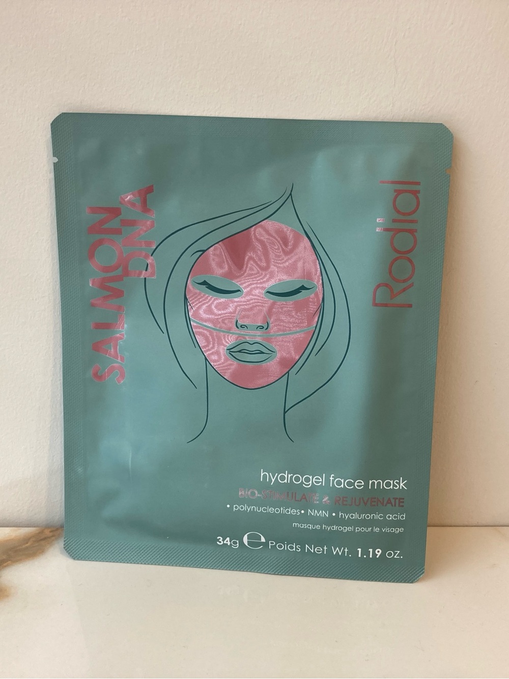 Rodial Salmon DNA Hydrogel Face Mask 34g 1 Mask Sealed EXP 15/03/2029